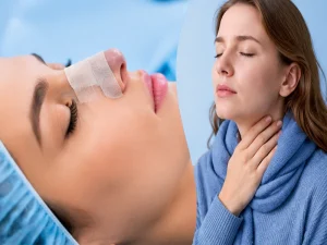 گلو درد بعد از عمل بینی